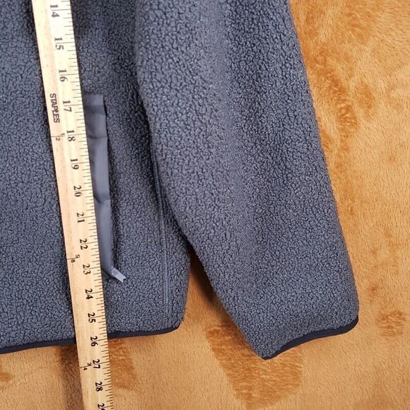 FOUR LAPS Mens Jacket Small Gray Zip Up Reversible Lead Sherpa FOURLAPS $148 - Picture 8 of 8